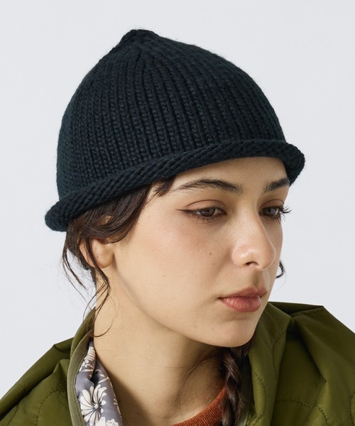 POLeR(ポーラー)の「【POLER / ポーラー】ROLL UP BEANIE / ロールアップビーニー(ニットキャップ/ビーニー・メンズ・ブラック/チャコールグレー/ダークブラウン/レッド・フリー)」の13枚目の写真