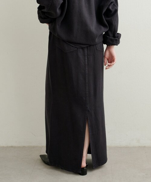 Omekashi(オメカシ)の「セルロースソフトナロースカート(スカート・レディース・ブラウン/オフホワイト/チャコールグレー・36/38)」の19枚目の写真