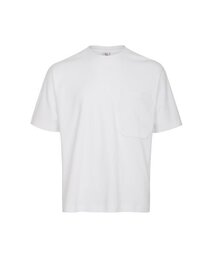 オーバーサイズポケットラウンドTシャツ_ホワイト