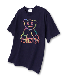 レインボーベア 半袖Tシャツ ネイビー