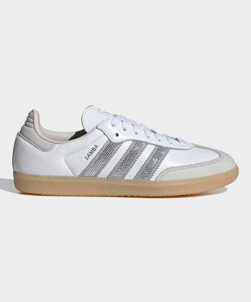 adidas（アディダス）の「SAMBA OG W / アディダスオリジナルス adidas Originals（スニーカー・レディース・ホワイト×シルバー/ホワイト×ブラック・22.0cm/22.5cm/23.0cm/23.5cm/24.0cm/24.5cm/25.0cm/25.5cm/26.0cm/26.5cm/27.0cm/27.5cm/28.0cm/28.5cm/29.0cm）」の2枚目の写真