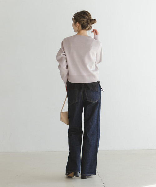 Noble（ノーブル）の「ダブル編みショートカーデ（カーディガン/ボレロ・レディース・ベージュ/キャメル/グレー・FREE）」の15枚目の写真