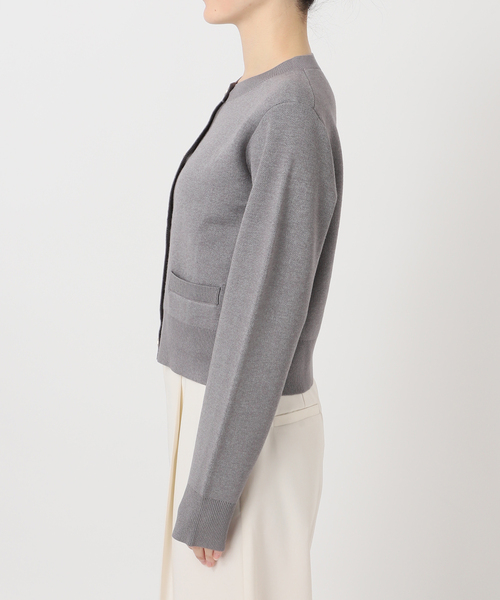 Noble（ノーブル）の「ダブル編みショートカーデ（カーディガン/ボレロ・レディース・ベージュ/キャメル/グレー・FREE）」の17枚目の写真