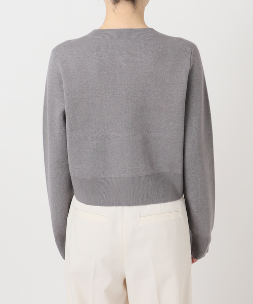 Noble（ノーブル）の「ダブル編みショートカーデ（カーディガン/ボレロ・レディース・ベージュ/キャメル/グレー・FREE）」の18枚目の写真