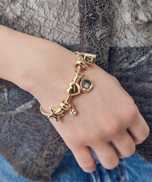 GOLDY（ゴールディ）の「ミックス モチーフ スネーク チェーン ブレスレット（ブレスレット・レディース・シルバー×ゴールド/ゴールド/シルバー・FREE）」の9枚目の写真