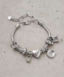 GOLDY（ゴールディ）の「ミックス モチーフ スネーク チェーン ブレスレット（ブレスレット）」