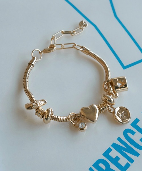 GOLDY（ゴールディ）の「ミックス モチーフ スネーク チェーン ブレスレット（ブレスレット・レディース・シルバー×ゴールド/ゴールド/シルバー・FREE）」の16枚目の写真