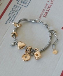 GOLDY（ゴールディ）の「ミックス モチーフ スネーク チェーン ブレスレット（ブレスレット）」