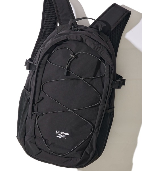 Reebok(リーボック)の「【Reebok/リ-ボック】フロントロゴ刺繍 A4サイズ収納 30L リップストップ バックパック(バックパック/リュック・レディース・ブラック/チャコールグレー/アイボリー・FREE)」の1枚目の写真