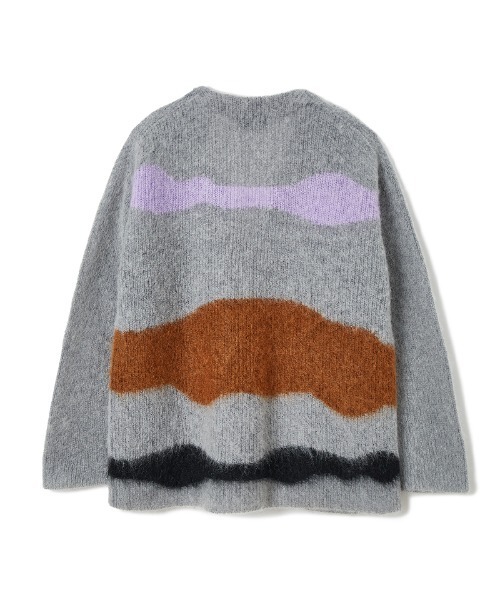 soduk（スドーク）の「drawing knit cardigan（カーディガン/ボレロ・レディース・グレー・ONE SIZE）」の4枚目の写真