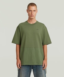 G-STAR | Woven Mix Loose T-Shirt/異素材ミックスオーバーサイズルーズTシャツ(Tシャツ/カットソー)