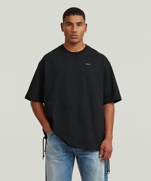 G-STAR | Woven Mix Loose T-Shirt/異素材ミックスオーバーサイズルーズTシャツ(Tシャツ/カットソー)