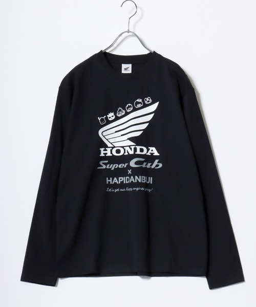 sanrio（サンリオ）の「2026SS HONDA×sanrio/ホンダ×サンリオ『はぴだんぶい』『スーパーカブ』コラボ ウイングロゴ ロングスリーブTシャツ レディース メンズ（Tシャツ/カットソー・メンズ・アイボリー/ブラック/スミクロ/ミント・M/L/LL）」の7枚目の写真