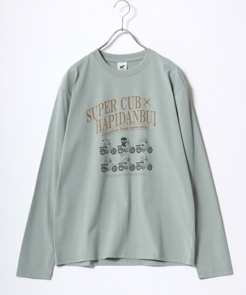 sanrio（サンリオ）の「2026SS HONDA×sanrio/ホンダ×サンリオ『はぴだんぶい』『スーパーカブ』コラボ ウイングロゴ ロングスリーブTシャツ レディース メンズ（Tシャツ/カットソー・メンズ・アイボリー/ブラック/スミクロ/ミント・M/L/LL）」の9枚目の写真