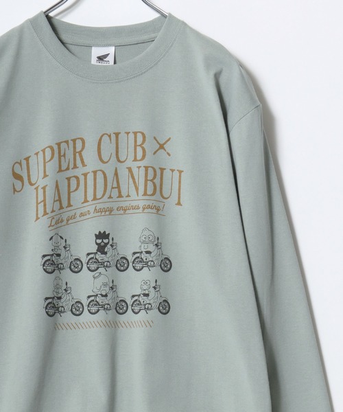 sanrio（サンリオ）の「2026SS HONDA×sanrio/ホンダ×サンリオ『はぴだんぶい』『スーパーカブ』コラボ ウイングロゴ ロングスリーブTシャツ レディース メンズ（Tシャツ/カットソー・メンズ・アイボリー/ブラック/スミクロ/ミント・M/L/LL）」の17枚目の写真