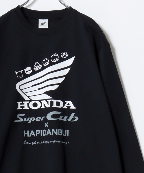 sanrio（サンリオ）の「2026SS HONDA×sanrio/ホンダ×サンリオ『はぴだんぶい』『スーパーカブ』コラボ ウイングロゴ ロングスリーブTシャツ レディース メンズ（Tシャツ/カットソー・メンズ・アイボリー/ブラック/スミクロ/ミント・M/L/LL）」の19枚目の写真