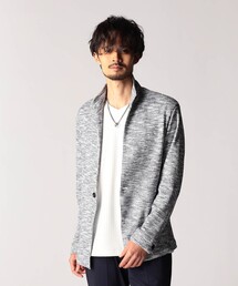 メランジワッフルカットジャケット