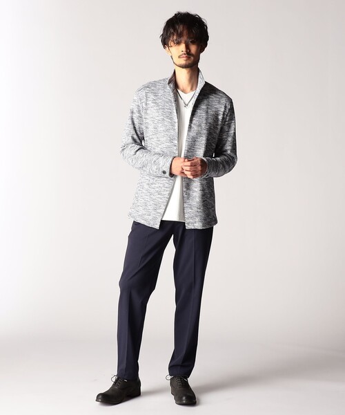 NICOLE CLUB FOR MEN(ニコルクラブフォーメン)の「メランジワッフルカットジャケット(その他アウター・メンズ・ブラック/ブルー/ネイビー/オフホワイト・MEDIUM/LARGE/X-LARGE)」の14枚目の写真