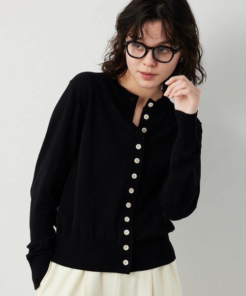 Whim Gazette（ウィムガゼット）の「16Gテンジクカーディガン（カーディガン/ボレロ・レディース・ブラック/ベージュ/グリーン・FREE）」の18枚目の写真