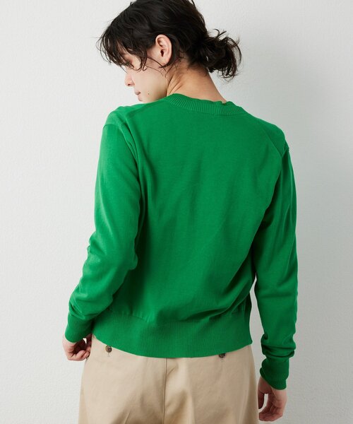 Whim Gazette（ウィムガゼット）の「16Gテンジクカーディガン（カーディガン/ボレロ・レディース・ブラック/ベージュ/グリーン・FREE）」の12枚目の写真