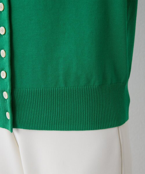 Whim Gazette（ウィムガゼット）の「16Gテンジクカーディガン（カーディガン/ボレロ・レディース・ブラック/ベージュ/グリーン・FREE）」の6枚目の写真