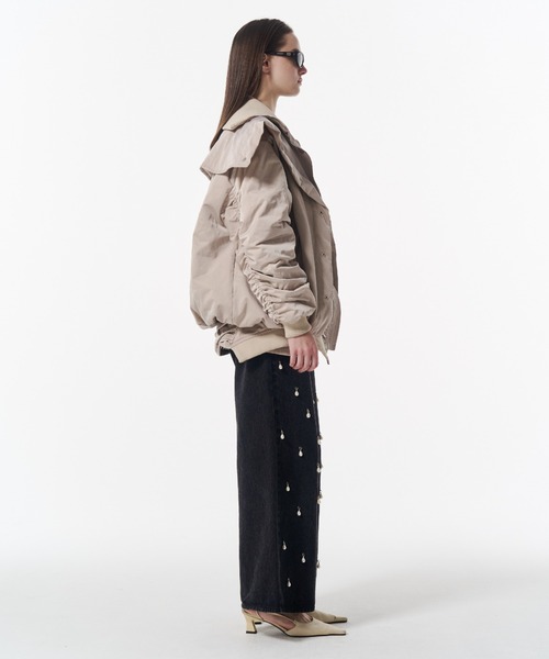 JOSE MOON（ジョゼムーン）の「WRAP MA-1 SKIRT/ラップ MA-1 スカート（スカート・レディース・ベージュ/ブラック/カーキ・36/38）」の22枚目の写真