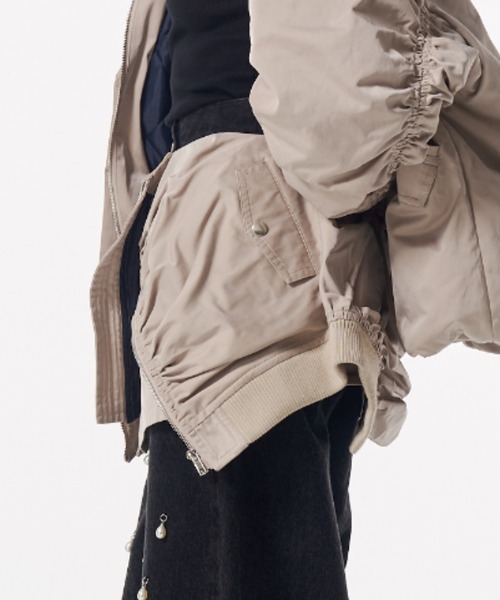 JOSE MOON（ジョゼムーン）の「WRAP MA-1 SKIRT/ラップ MA-1 スカート（スカート・レディース・ベージュ/ブラック/カーキ・36/38）」の18枚目の写真