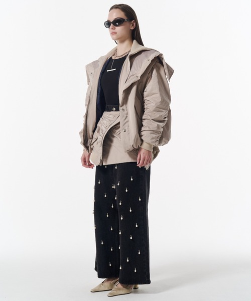 JOSE MOON（ジョゼムーン）の「WRAP MA-1 SKIRT/ラップ MA-1 スカート（スカート・レディース・ベージュ/ブラック/カーキ・36/38）」の20枚目の写真