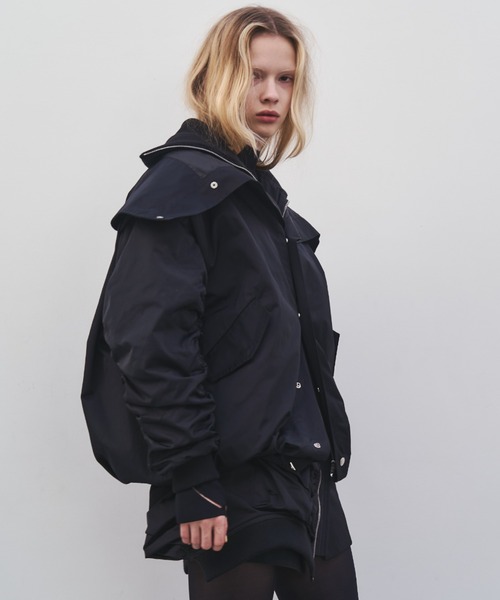 JOSE MOON（ジョゼムーン）の「WRAP MA-1 SKIRT/ラップ MA-1 スカート（スカート・レディース・ベージュ/ブラック/カーキ・36/38）」の8枚目の写真