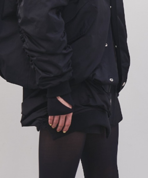 JOSE MOON（ジョゼムーン）の「WRAP MA-1 SKIRT/ラップ MA-1 スカート（スカート・レディース・ベージュ/ブラック/カーキ・36/38）」の5枚目の写真