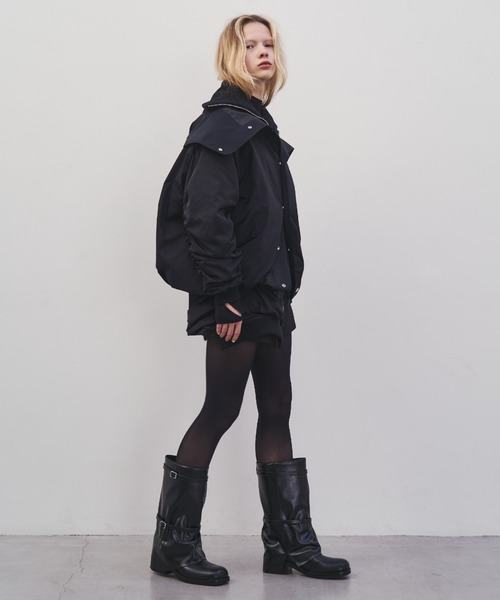 JOSE MOON（ジョゼムーン）の「WRAP MA-1 SKIRT/ラップ MA-1 スカート（スカート・レディース・ベージュ/ブラック/カーキ・36/38）」の13枚目の写真