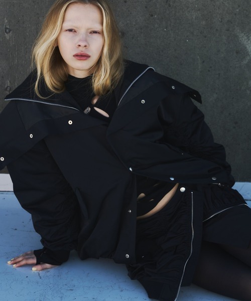 JOSE MOON（ジョゼムーン）の「WRAP MA-1 SKIRT/ラップ MA-1 スカート（スカート・レディース・ベージュ/ブラック/カーキ・36/38）」の16枚目の写真