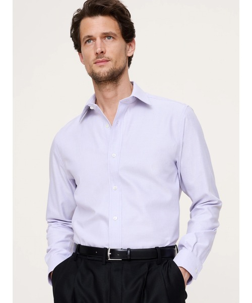 Banana Republic（バナナリパブリック）の「スタンダードフィット リンクルレジスタント ドレスシャツ（シャツ/ブラウス・メンズ・ピンク/ライラック・XL/L/M/S）」の2枚目の写真