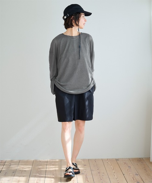 UR'S(ユアーズ)の「4点セット/シアートップス付水着(水着・レディース・ブラウン/ライトグリーン/チャコール・S/M/L)」の10枚目の写真