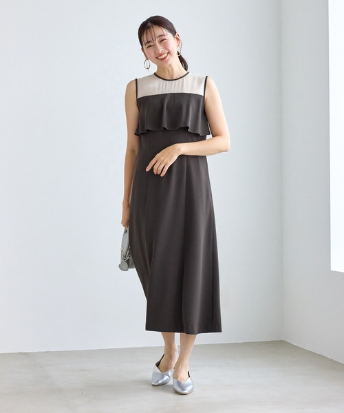 ROPE' PICNIC（ロペピクニック）の「【Mon E’toile/モンエトワール】バルーンビスチェセットワンピース/マルチWAY（ドレス・レディース・ベージュ/ダークブラウン/チャコールグレー・M/S）」の7枚目の写真