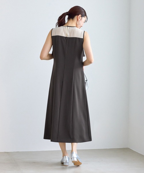 ROPE' PICNIC（ロペピクニック）の「【Mon E’toile/モンエトワール】バルーンビスチェセットワンピース/マルチWAY（ドレス・レディース・ベージュ/ダークブラウン/チャコールグレー・M/S）」の9枚目の写真