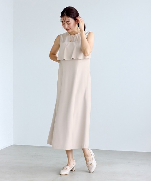 ROPE' PICNIC（ロペピクニック）の「【Mon E’toile/モンエトワール】バルーンビスチェセットワンピース/マルチWAY（ドレス・レディース・ベージュ/ダークブラウン/チャコールグレー・M/S）」の18枚目の写真