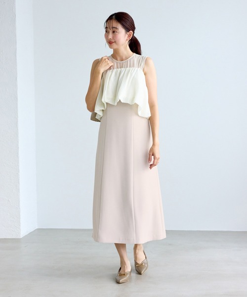 ROPE' PICNIC（ロペピクニック）の「【Mon E’toile/モンエトワール】バルーンビスチェセットワンピース/マルチWAY（ドレス・レディース・ベージュ/ダークブラウン/チャコールグレー・M/S）」の22枚目の写真