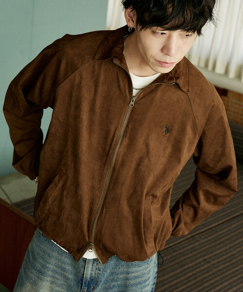 U.S. POLO ASSN.（ユーエスポロアッスン）の「U.S. POLO ASSN./ユーエスポロアッスン 別注　スエードタッチ ブルゾン　限定展開（ブルゾン・メンズ・ブラック/ブラウン・LARGE/MEDIUM/SMALL）」の12枚目の写真
