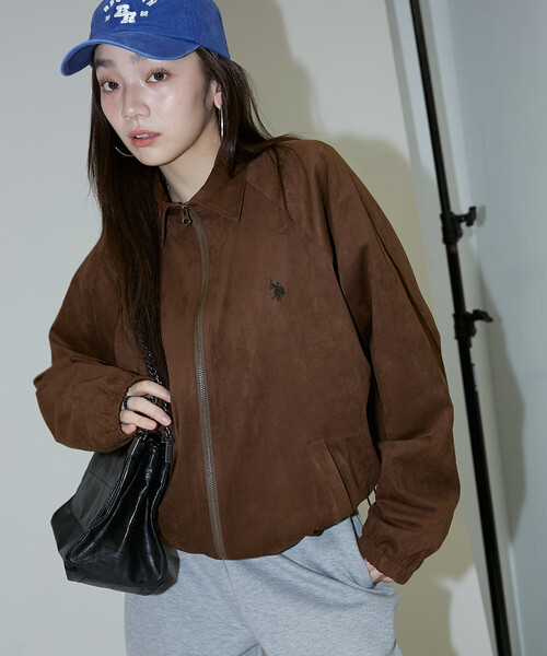 U.S. POLO ASSN.（ユーエスポロアッスン）の「U.S. POLO ASSN./ユーエスポロアッスン 別注　スエードタッチ ブルゾン　限定展開（ブルゾン・メンズ・ブラック/ブラウン・LARGE/MEDIUM/SMALL）」の18枚目の写真
