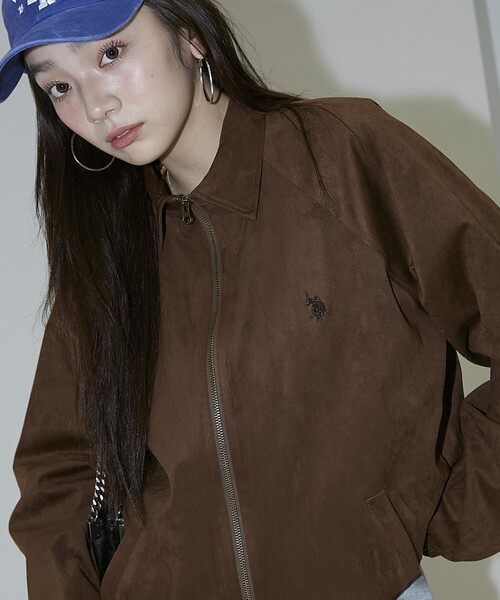U.S. POLO ASSN.（ユーエスポロアッスン）の「U.S. POLO ASSN./ユーエスポロアッスン 別注　スエードタッチ ブルゾン　限定展開（ブルゾン・メンズ・ブラック/ブラウン・LARGE/MEDIUM/SMALL）」の21枚目の写真