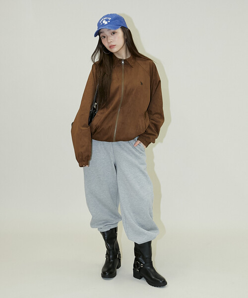 U.S. POLO ASSN. スエードタッチブルゾン S U.S. POLO ASSN.（ユーエスポロアッスン） ブルゾン アウター 別注