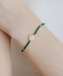 SCALETTO（スカーレット）の「[Silver925] WIL304 Daisy Green Beads Bracelets（ブレスレット）」