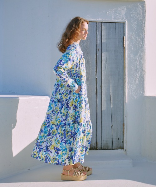 manana suerte(マニャーナスエルテ)の「マヨルカティアードワンピース(ワンピース・レディース・ブラック/ホワイト・FREE)」の14枚目の写真