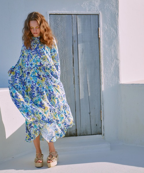 manana suerte(マニャーナスエルテ)の「マヨルカティアードワンピース(ワンピース・レディース・ブラック/ホワイト・FREE)」の13枚目の写真