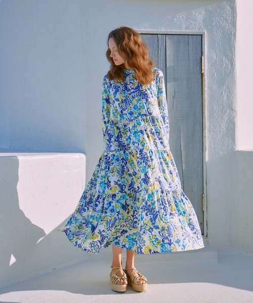 manana suerte(マニャーナスエルテ)の「マヨルカティアードワンピース(ワンピース・レディース・ブラック/ホワイト・FREE)」の12枚目の写真