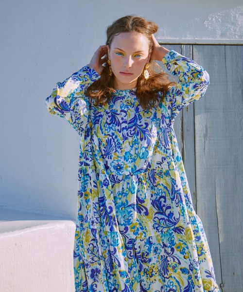 manana suerte(マニャーナスエルテ)の「マヨルカティアードワンピース(ワンピース・レディース・ブラック/ホワイト・FREE)」の9枚目の写真