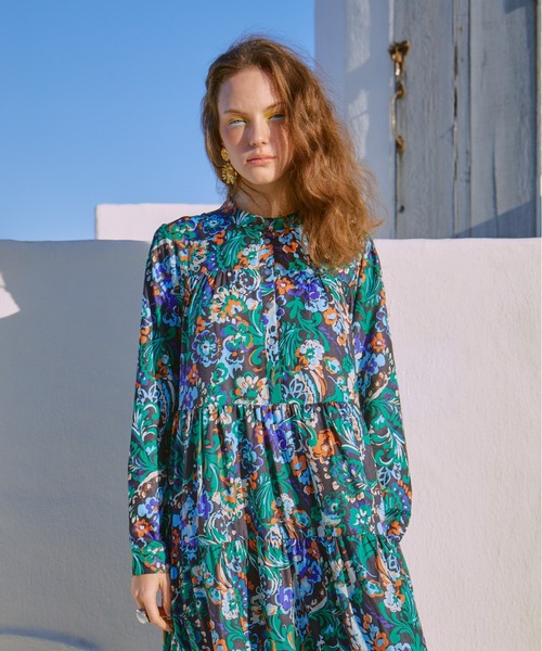 manana suerte(マニャーナスエルテ)の「マヨルカティアードワンピース(ワンピース・レディース・ブラック/ホワイト・FREE)」の20枚目の写真