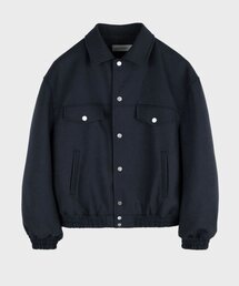 LIEU HOMME（リュウオム）の「オーバーサイズトラッカージャンパー_ネイビー（デニムジャケット）」