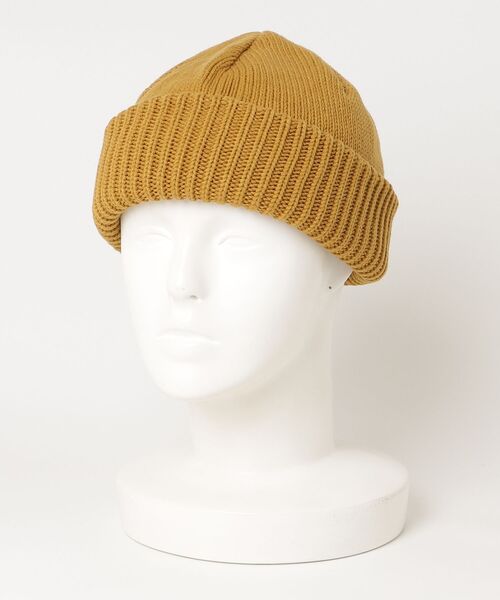 crepuscule（クレプスキュール）の「Knit Cap1（キャップ・メンズ・ブラック/イエロー/オレンジ/ライトグレー/チャコールグレー・FREE）」の4枚目の写真